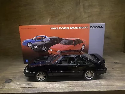 MUSTANG 1993 COBRA BLACK FORD FOX BODY Original Release  1/18 GMP RARE G1801813 • $550