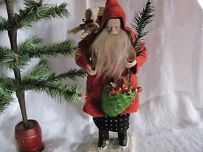 $295 • Buy Norma De Camp Christmas German Santa Bringing Gifts, Feather Sprig,Ragon House  