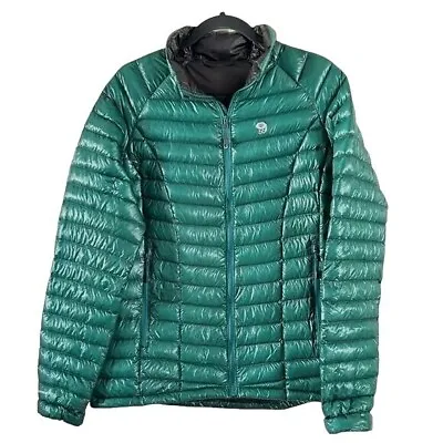 Mountain Hardwear Ghost Whisperer Green Goose Down Coat Sz Large Unisex • $129.99