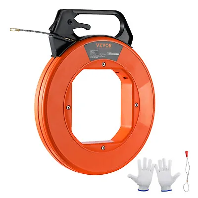 VEVOR Fish Tape Wire Cable Line Puller 125 Ft 3/16 In PET With High Plastic Case • $37.12