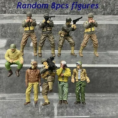 8pcs 1:32 Scale Forces Of Valor WWII German Cavalry US Infantry Army Soldier Toy • £14.81