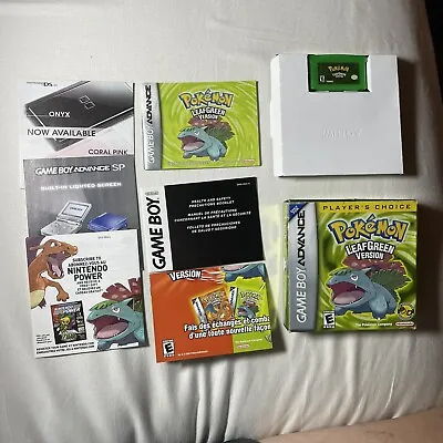 Pokémon: LeafGreen Version (Nintendo Game Boy Advance 2004) Complete In Box • $360