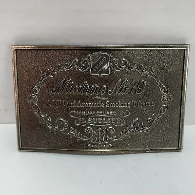 Lewis Buckles Vintage Belt Buckle. Mixture No. 79 Aromatic Smoking Tobacco • $23.25