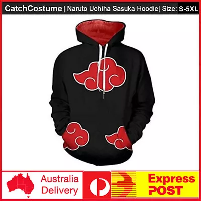 Naruto Akatsuki Hoodie Cosplay Costume Hooded Sweatshirt Jacket Long Sleeve Coat • $33.39