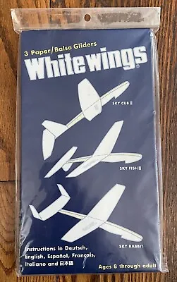 Vtg. White Wings 1991 Assembly Kit 3 Paper Airplanes DESIGNED DR. Y. NINOMIYA • $29.95