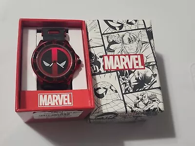 ✅️Marvel Deadpool Bullet Band Rubber  Strap Watch Brand NEW❤️ • $50.94