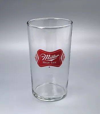 Miller High Life Beer Shell Glass / Vtg Barware Advertising / Man Cave Bar Decor • $17.95