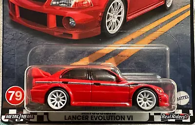 Hot Wheels - Premium - Boulevard #79 - Mitsubishi Lancer Evolution Vi - Red • $15