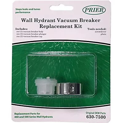 $10.95 • Buy Prier 630-7500 Vacuum Breaker Service Parts Kit, Fits For Series 400/500,
