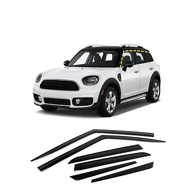 Rain Guards For Mini Countryman 2017-2023 (6PCs) Black Tape-On Style • $76.24