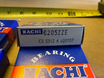 Nachi Bearing 6205ZZE/C3 (surplus Stock) Lot Of 1; NEW-in-BOX; Free Shipping • $7.49