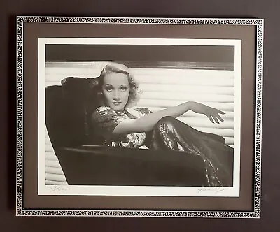 Devine Custom Framed Marlene Dietrich Signed Hurrell 27/250 Silver Gelatin Photo • $799.95