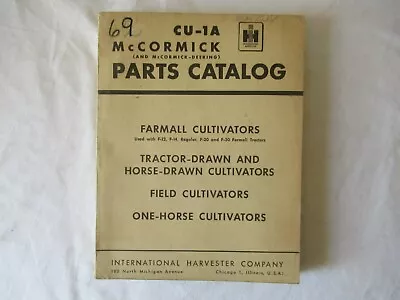 1944 IH International Farmall Horse Drawn & Tractor Cultivator Parts Catalog • $99