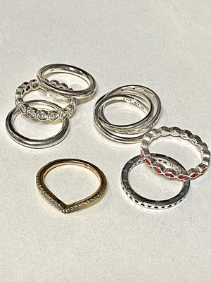 $120 • Buy Pandora Rings Lot 