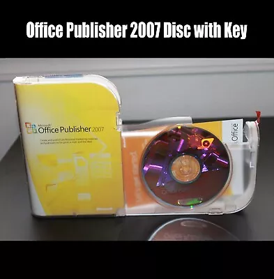 Microsoft Office Publisher 2007 W/KEY NO BOOKLET • $49.95