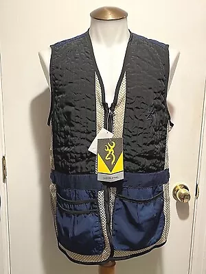 Browning Mesh Shooting Vest - Team SMU Navy Blue / Black - You Pick - Reactar G2 • $33.99