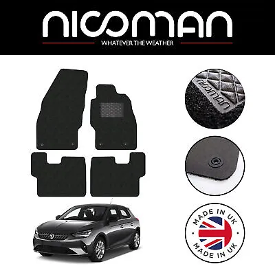 Vauxhall Corsa D 2007-2014 DELUXE Tailored Car Mats Black Genuine Fits • $45.99