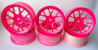 RC Car 1/10 Drift Rim 3mm 6mm 9mm OFFSET Wheel Y SPOKE Pink • £8.49