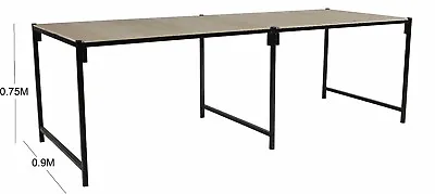 0.9M (3') Wide 2.4M - 3M Long Steel Framed Strong Portable Market Stall Table  • £142.80