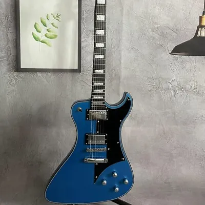 Blue Hagstrom Fantomen Electric Guitar Solid Body Black Fretboard Mahogany Body • $292