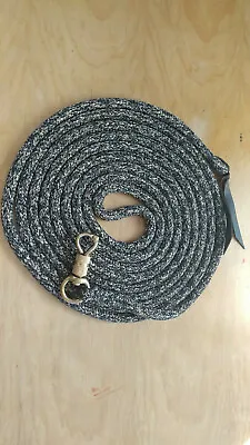 22' Black/brown/tan Longe Line/lead Rope For Anderson & Parelli Training • $40.84