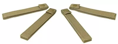 VISM MOLLE/PALS Snap Straps 6  LONG 4pk Tactical Pouch Attachment Strap TAN~ • $12.95