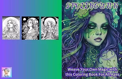 SPELLBOUND -Embrace The Mystical Energy Of The Moon-A Coloring Book For All Ages • $22