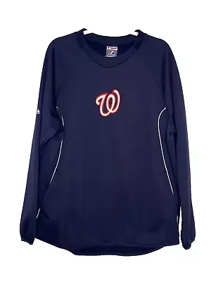 Washington Nationals XL Majestic Therma Base Fleece Lined Pullover Sweatshirt  • $30