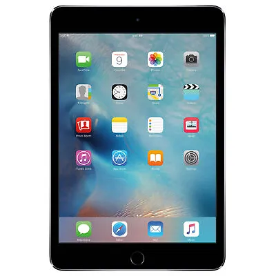 Apple IPad Mini 4 32GB 64GB 128GB Wi-Fi Tablet - Space Gray - Good • $129.98