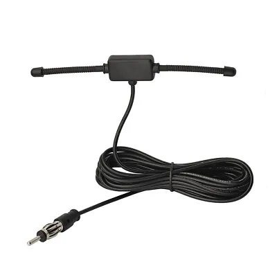 FM Car Aerial Din 3m Cable Glass Mount Antenna For AM/FM Radio Pioneer Yamaha • £7.15