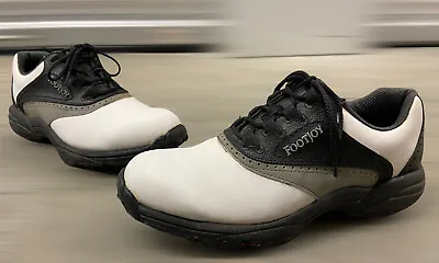 Footjoy 45415 Spikeless Golf Shoes Size 9 White Black Gray Free Fast Shipping • $29.99