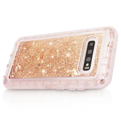 $10.89 • Buy For Samsung Galaxy S10+/S10e/S8 Liquid Glitter Bling Shockproof Phone Case Cover