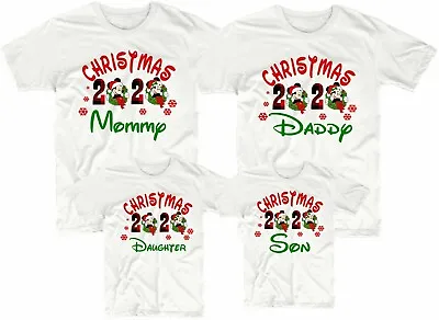 $12.99 • Buy Daddy Mommy Mickey Minnie Family Vacation Christmas 2020 Custom T-Shirts