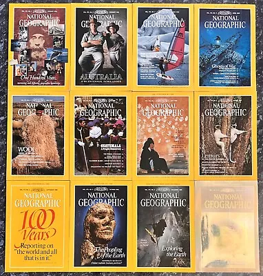 National Geographic Magazines Year 1988 Complete Set • $12