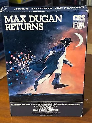 Max Dugan Returns VHS CBS Fox Orig 1984 Release Matthew Broderick Slide Box! • $9.95