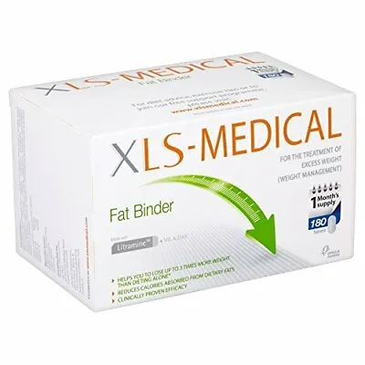 XLS Medical Fat Binder Tablets Weight Loss Aid - 1 Month Supply Pack 180 Tablet • $48.35