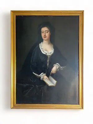 Oil Painting - Large 18th Century Portrait Of A Noblewoman • £1495