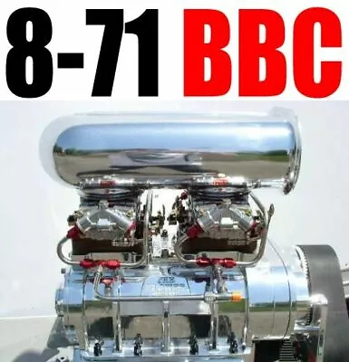 Big Block Chevy Ld Cast Blower Shop Supercharger 8-71 Polished 2v Combo • $14287.76