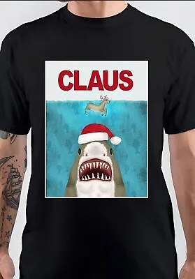 NWT Funny Christmas Santa Claus Shark Reindeer  Unisex T-Shirt • £23.15