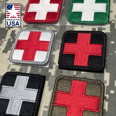 Medic Patch Military First Aid EMT EMS Responder Red Cross Hook Loop MADE IN USA • $6.99