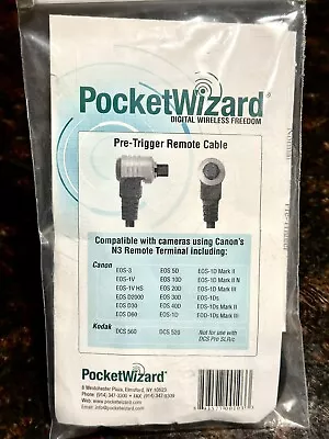 PocketWizard Pre-Trigger Remote Cable CAT#804-511 • $12