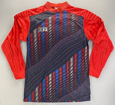 Vintage Umbro No. 1 Football Jersey Soccer Adult L Padded Goalkeeper Long Sleeve • $110