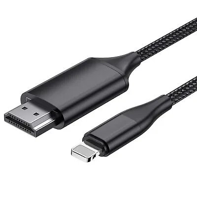LUYUAN HDMI Cable For IPhone HDMI Converter Cable 2.0m IPhone/iPad/iPod To... • £23.26