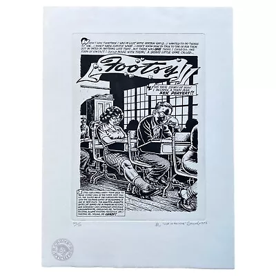 Signed Robert R.Crumb Original FOOTSY Embossed Etching Pre-Rework Design Ltd /50 • $2000