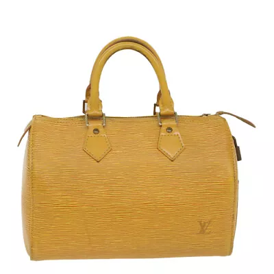 LOUIS VUITTON Epi Speedy 25 Hand Bag Tassili Yellow M43019 LV Auth 56650 • $309.60