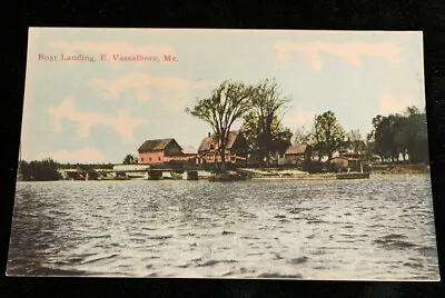 Boat Landing East Vassalboro ME C1910  Postcard Unposted • $3.95