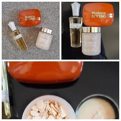 £64 • Buy Rare Vintage NEW 3 Items Madame ROCHAS Parfum 23 Ml Soap In Dish & Bath Crystals