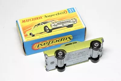 Matchbox Lesney Superfast MB 31 Lincoln Continental - RARE Wide Arches / WW • $68.37