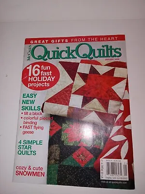 McCalls Quick Quilts January 2008 • $11.31