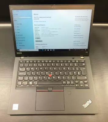 Lenovo ThinkPad X13 Laptop 13.3   I5 10th Gen - 256GB SSD 16GB RAM Touchscreen • £159.99